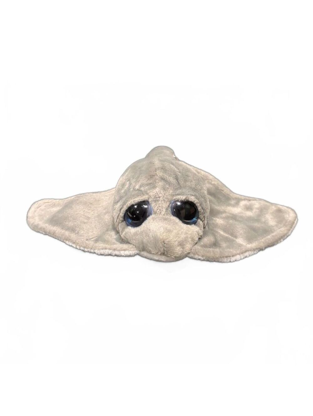 Wishpets Grey Stingray Plush Stuffed Animal Droopy Ray 2013 Blue Sparkle Eyes - Picture 1 of 8
